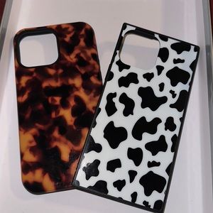 Iphone 13 pro max Cow print and Tortoise Print case